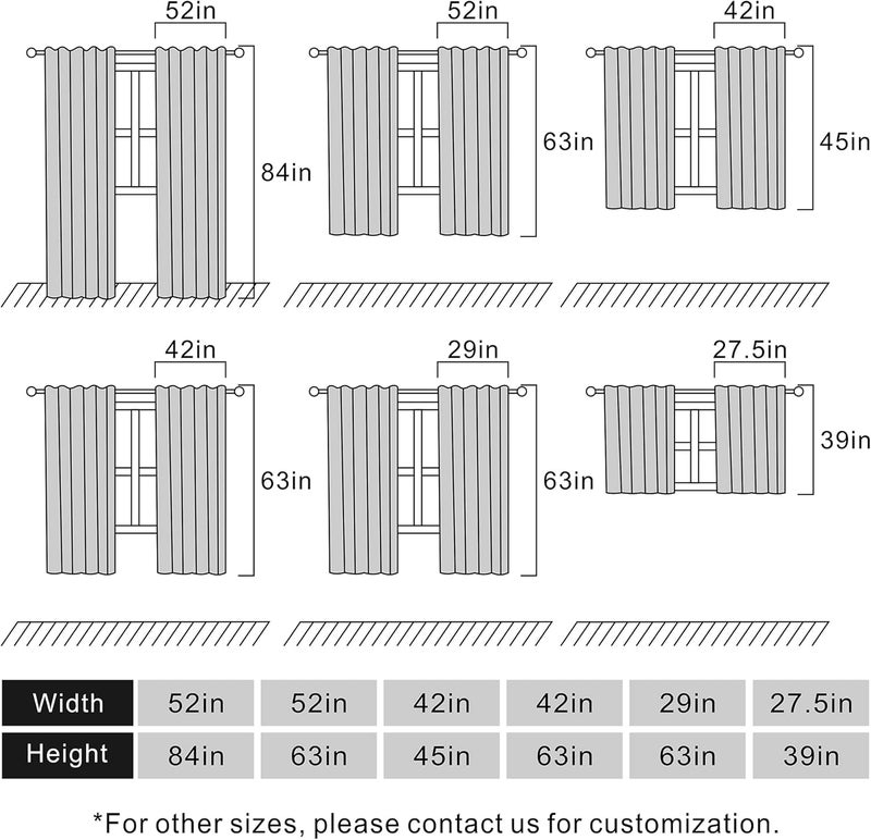 MESHELLY Nursery Safari Animals Curtains 29 (W) X 63(H) Inch Rod Pocket Baby Boy Kids Woodland Jungle Lion Elephant Printed Curtains for Living Room Bedroom Window Drapes Fabric - Image 4