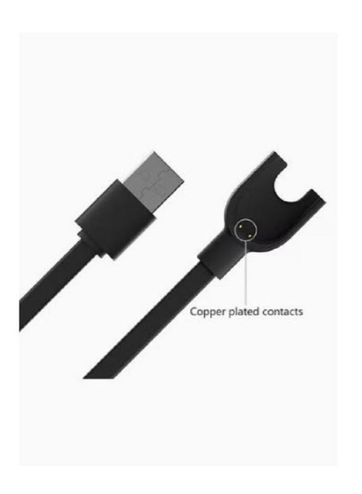 Experience the convenience of the Mi Band Charging Cable! This sleek 13-centimeter black cable ensures you never run out of power. Perfect for on-the-go charging  - Image 2