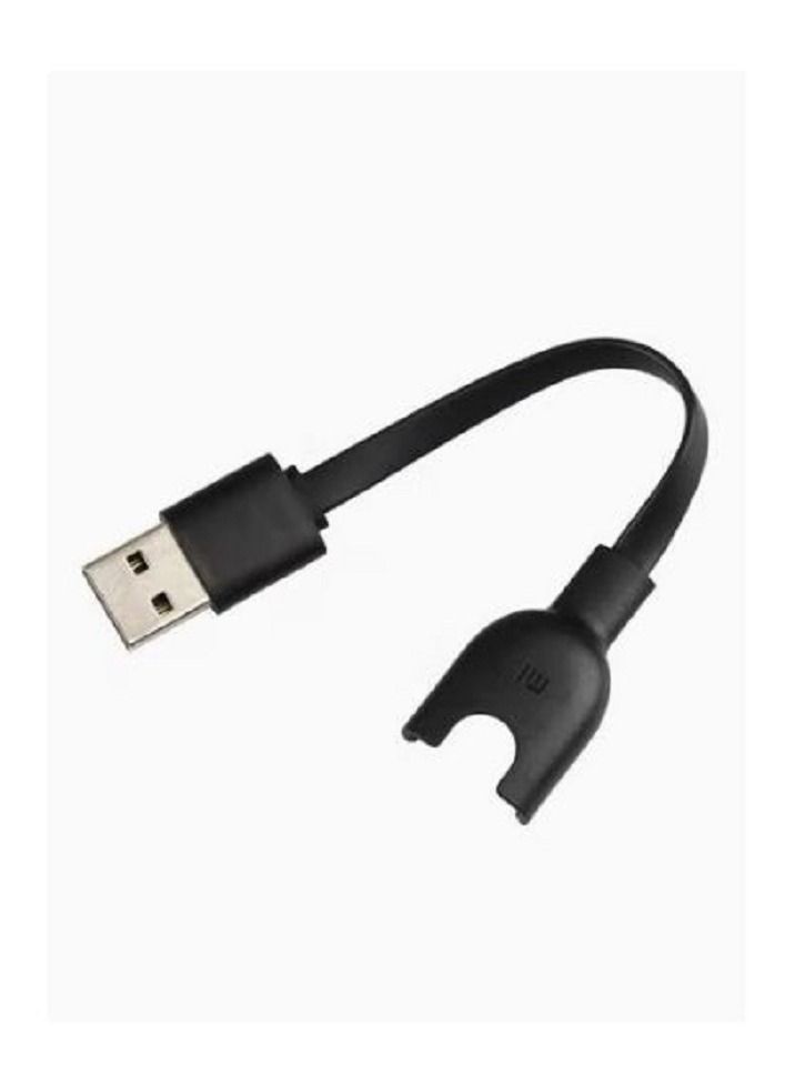 Experience the convenience of the Mi Band Charging Cable! This sleek 13-centimeter black cable ensures you never run out of power. Perfect for on-the-go charging  - Image 1