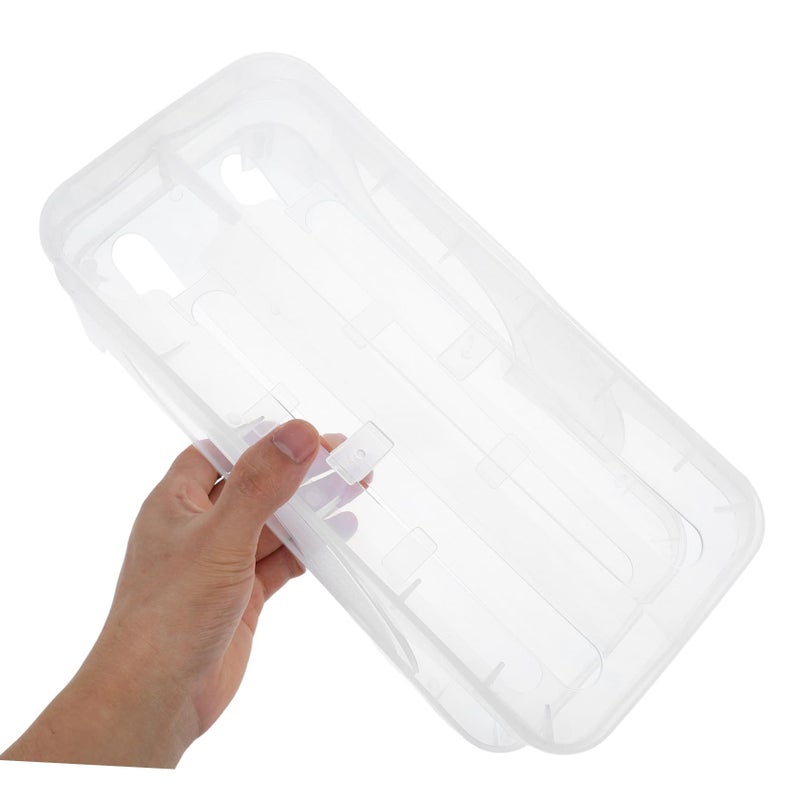 Double Layer Automatic Rolling Egg Dispenser Refrigerator Organizer Transparent Space Saving - Image 5