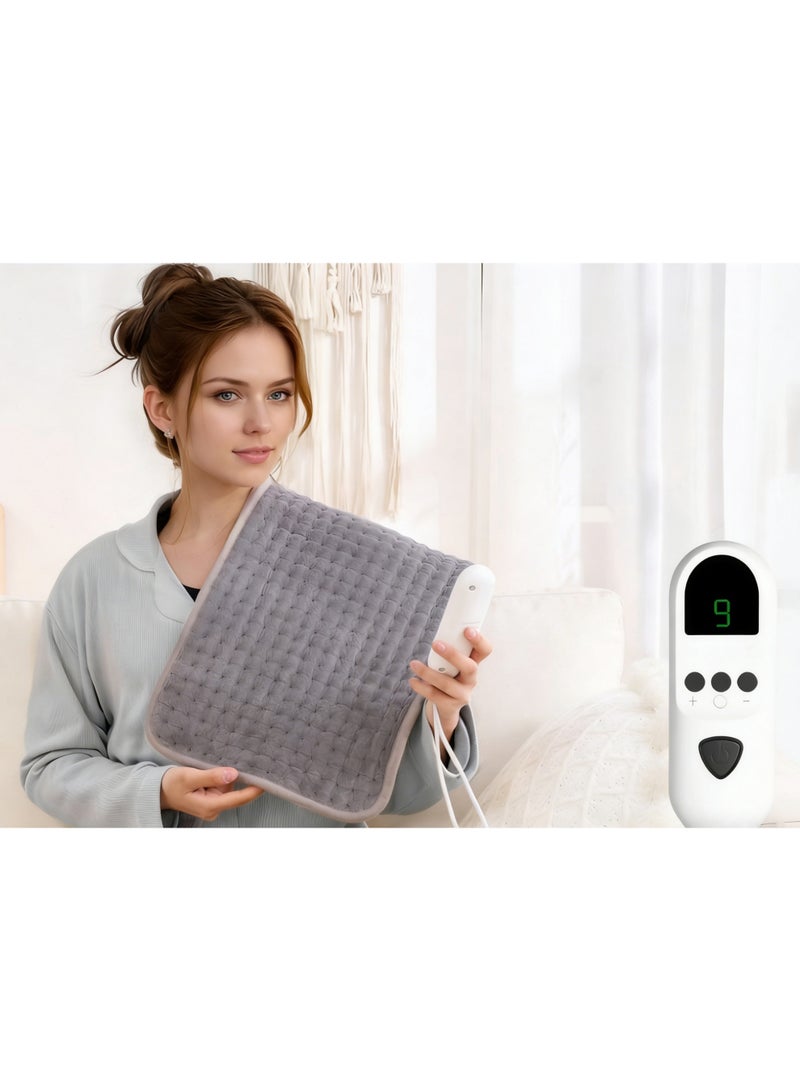 Electric Heating Pad with 9-Temp Levels u0026 4-Timer Modes, Multi-Function Heat Pad for Home Pain Relief u0026 Warmth - Image 1