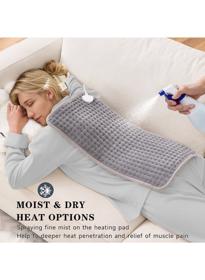 Electric Heating Pad with 9-Temp Levels u0026 4-Timer Modes, Multi-Function Heat Pad for Home Pain Relief u0026 Warmth - Image 4