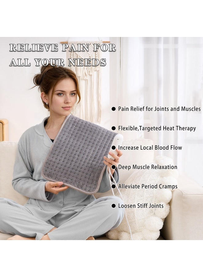 Electric Heating Pad with 9-Temp Levels u0026 4-Timer Modes, Multi-Function Heat Pad for Home Pain Relief u0026 Warmth - Image 5