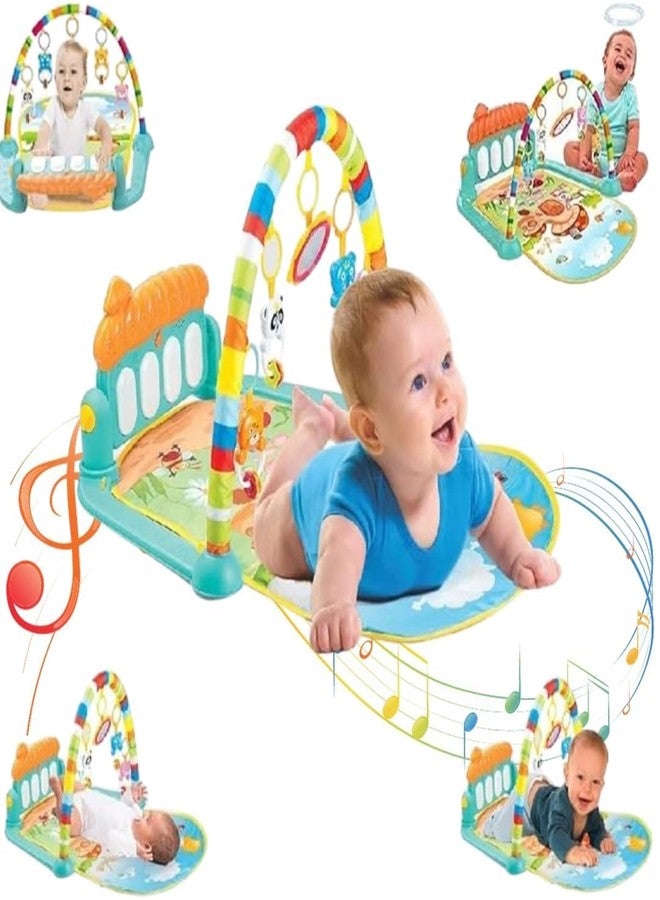 DD WORLD Musical Baby Play Gym with Piano, Lights & Rattles - Fitness Activity Mat for Newborns 3-6 Months (Piano Fitness Rack) - Image 2