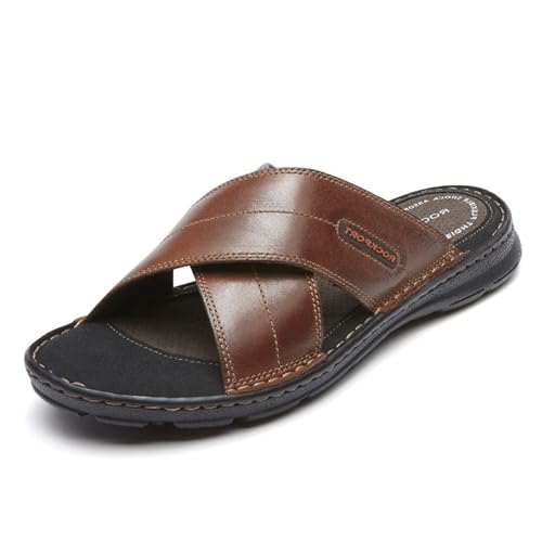 Rockport صندل روك بورت للرجال داروين إكس باند، بني كوتش، 10.5 - Image 1
