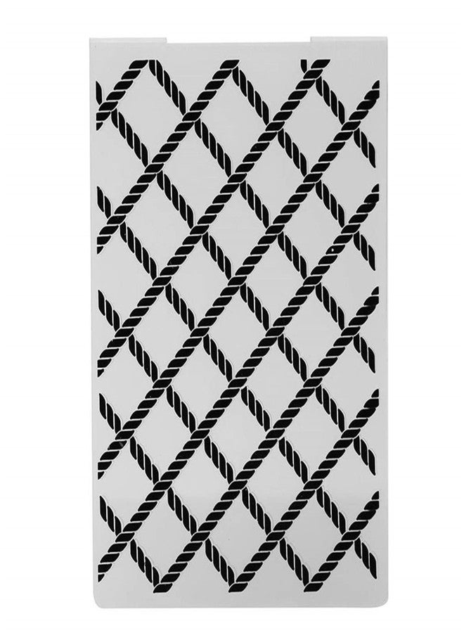 Arbuya Diamond Grid Plaid Plastic Embossing Folder for Scrapbook DIY Album Card Tool Plastic Template (Diamond Pattern) - Image 4