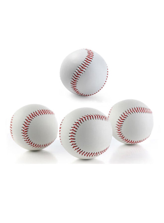Invui 9-inch Hard Baseball Training Ball Solid Soft Filling Hitting Ball Youth Children Adult Baseball 4-pack - Image 1
