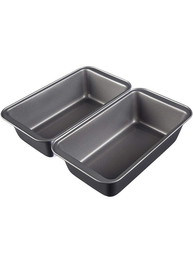 Xacton 2 pc Bread Mould I Carbon Steel Loaf Baking Tray I Bake Ware Combo I Cake Baking I Cake Making Supplies I Kitchen Tools Set I Can be Used Microwave Oven OTG, Cooker - Black - Image 1