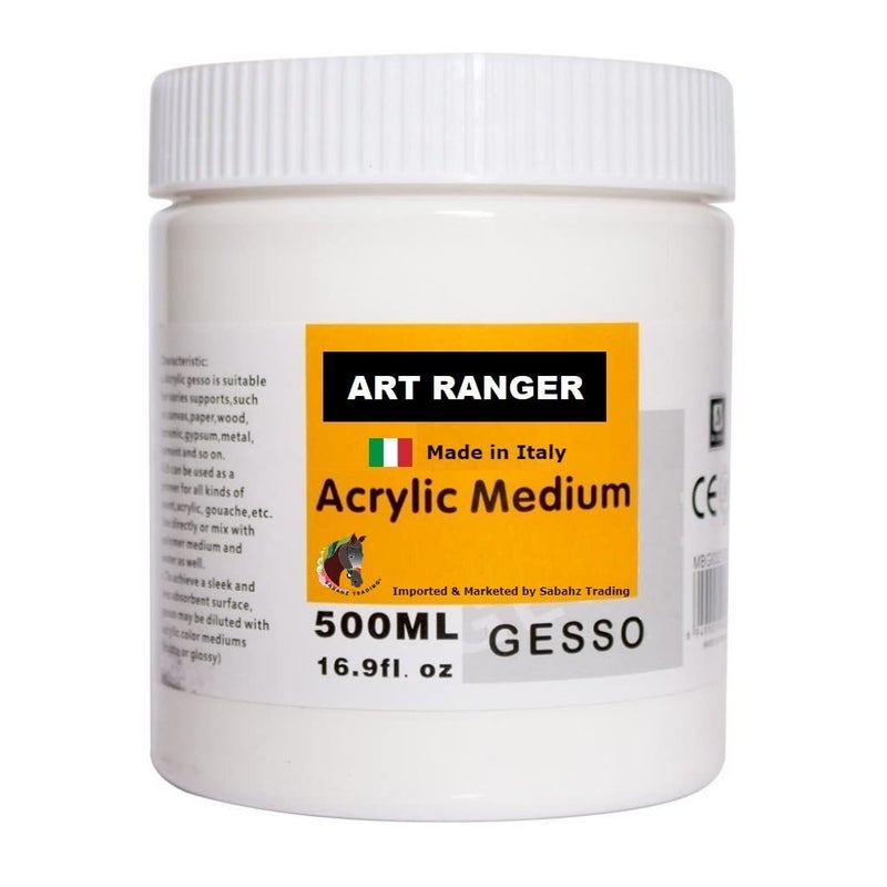Art Ranger Acrylic Gesso White (500 ml) - Image 4