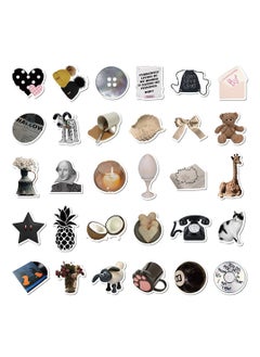 In Air 60pcs Minimalist Black And White Stickers  - Image 4