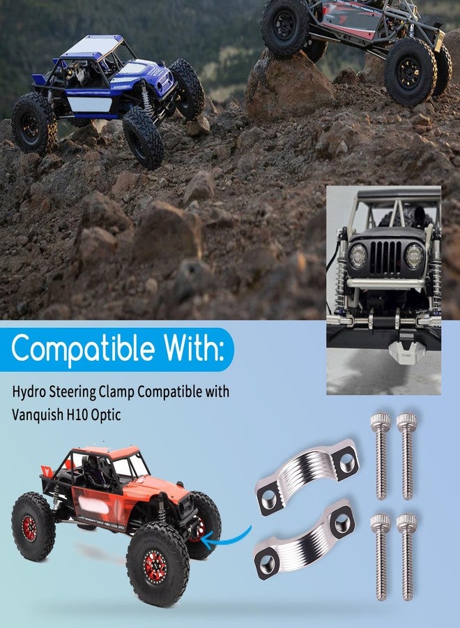 XTPTFABS 2Pcs Hydro Steering Clamp Compatible with Vanquish H10 Optic (2Pcs Steering Clamp and 4Pcs Screw) - Image 2