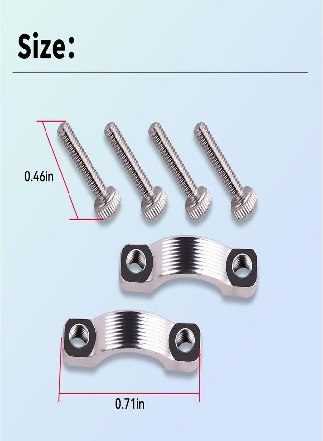 XTPTFABS 2Pcs Hydro Steering Clamp Compatible with Vanquish H10 Optic (2Pcs Steering Clamp and 4Pcs Screw) - Image 3