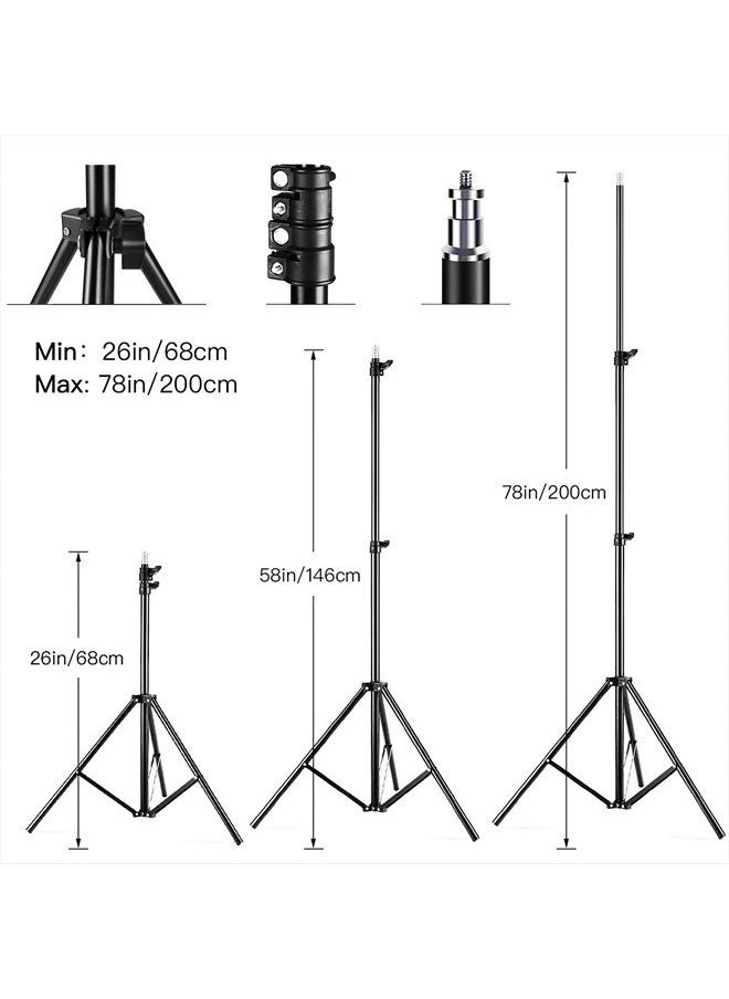 ANDOER - Studio Photography Light kit Softbox Lighting Set with 85W 2800K-5700K Bi-Color Temperature LED Light * 2 + 50x70cm Softbox * 2 + 2M Light Stand * 2 + Remote Control * 2 + Carry Bag * 1 - Image 1
