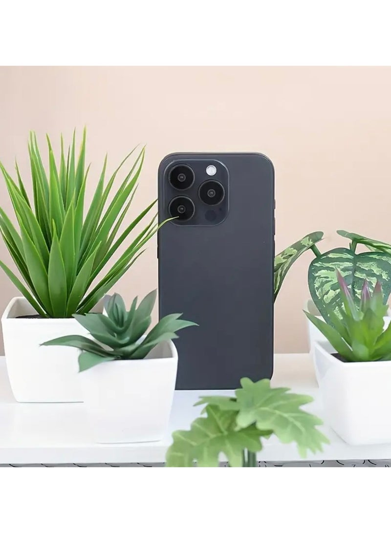 كلين ويف 3 نباتات عصارية صغيرة – خضرة صناعية واقعية، خضرة صناعية صغيرة في أواني لديكور الطاولة أو المكتب أو الرف | رائعة للربيع والعطلات والأسلوب اليومي لغرفة المعيشة أو المكتب أو الرف | ديكور جميل لكل موسم واحتفال - Image 4