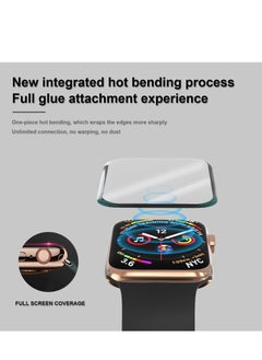 HEXABEX 2pc Pack Apple Watch SE 40mm Screen Protector, Full Cover 3D Screen Protector for Apple Watch SE/6/5/4 40MM Black/Clear  - Image 5