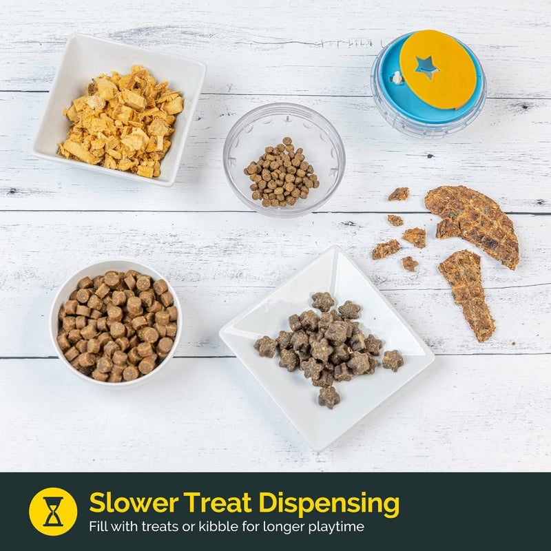 Pet Zone IQ Treat Ball Interactive Dog Ball - 3" Puzzle Treat Dispenser, Durable, Slow Feeder, for All Dog Breeds, Toys to Keep The Busy and Enrichment - Image 3