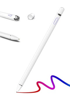 Active Stylus Digital Pen For All iPhones, iPad, Android Tablets And Phones White