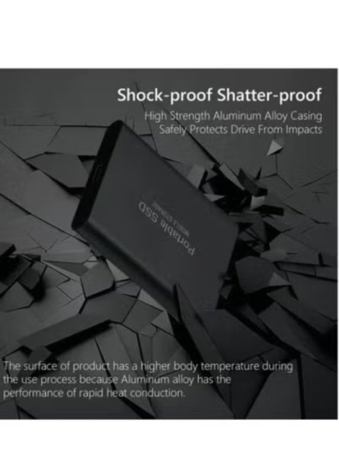 M.A&F's Portable External Hard Drive 4TB , Mini SSD Hard Drives,Solid State External Drives,Computer Backup Drive,USB 3.1 to Type-C Support Data Storage Transfer for Windows XP PC Laptop and Mac - Image 4