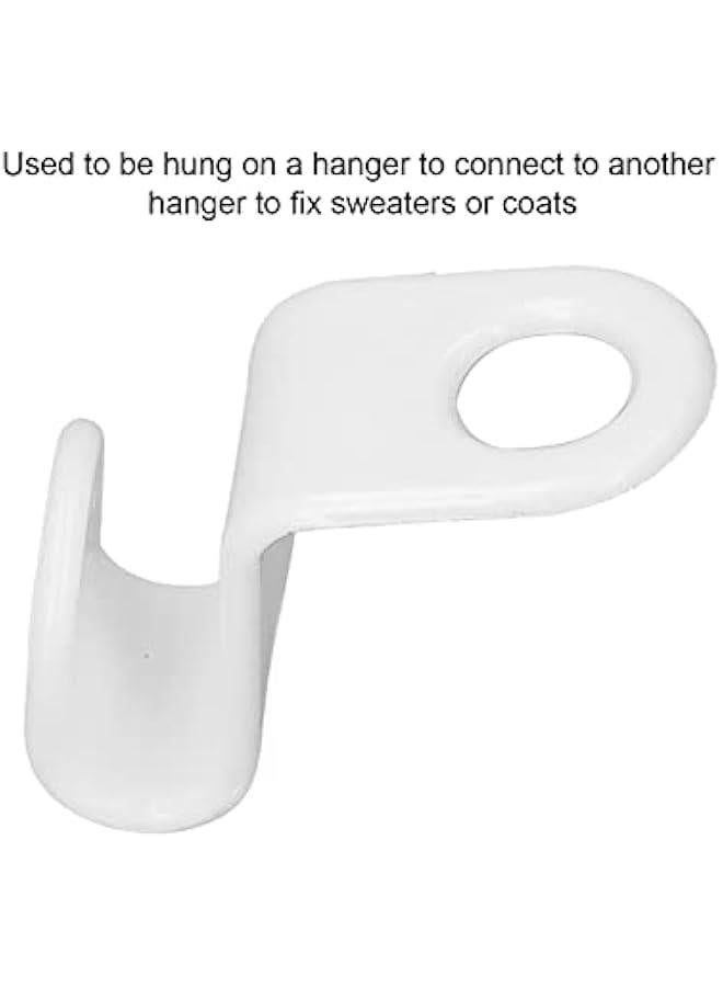 Clothes Hanger Connector Hooks, Hanger Extender Clips, Mini Cascading Hanger Hooks for Heavy Duty Space Saving Cascading Connection Hooks, Charpie Huggable Hangers Accessory  - Image 2