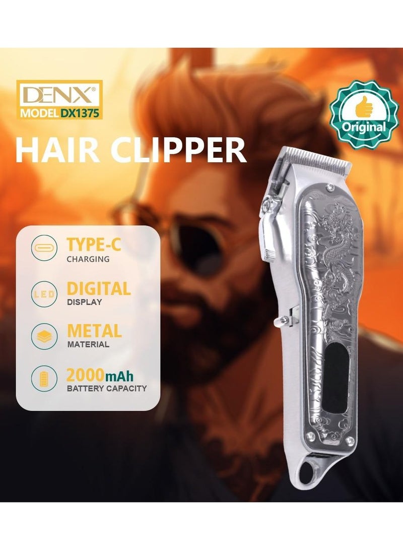 دينكس ماكينة حلاقة كهربائية 10 في 1 مع شاشة عرض led من دينكس  - فضي - Image 2