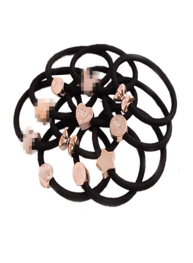 Ruihfas 20Pcs Korean Fashion Women Hair Accessories Cute Black Elastic Hair Bands Girls Hairband Hair Rope Rubber Band - Image 1