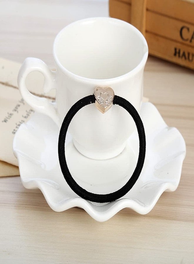 Ruihfas 20Pcs Korean Fashion Women Hair Accessories Cute Black Elastic Hair Bands Girls Hairband Hair Rope Rubber Band - Image 2