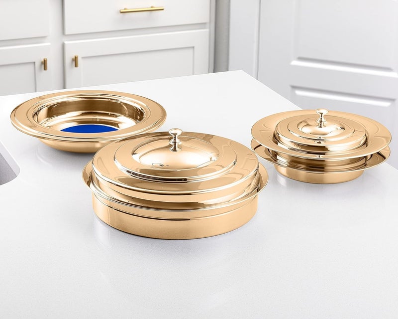 Steadfast Selections Premium Gold Stainless Steel Offering Trays for Church Collections - Image 3
