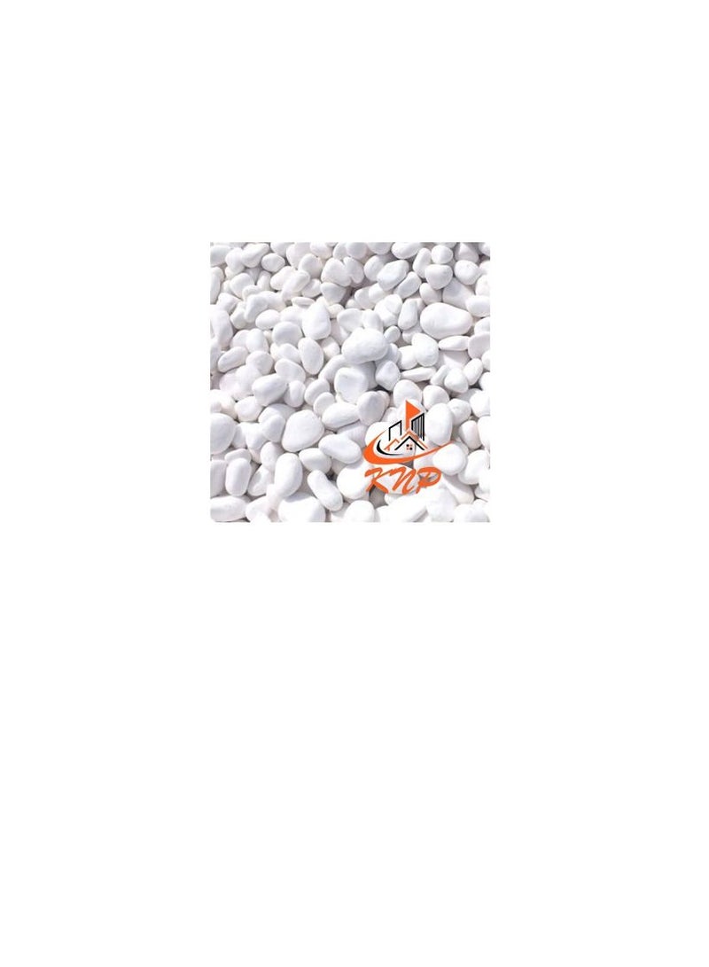 KNP Snow White Pebbles 20KG Bag 3-5 cm - Image 1