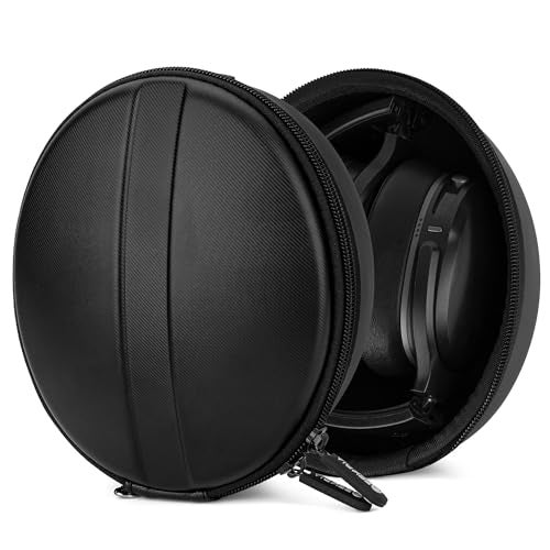 Geekria Shield Headphones Case Compatible with Skullcandy Crusher ANCEvo360 Hesh 3 Venue Replacement Hard Shell Travel Carrying Bag with Cable Storage Black - Image 1