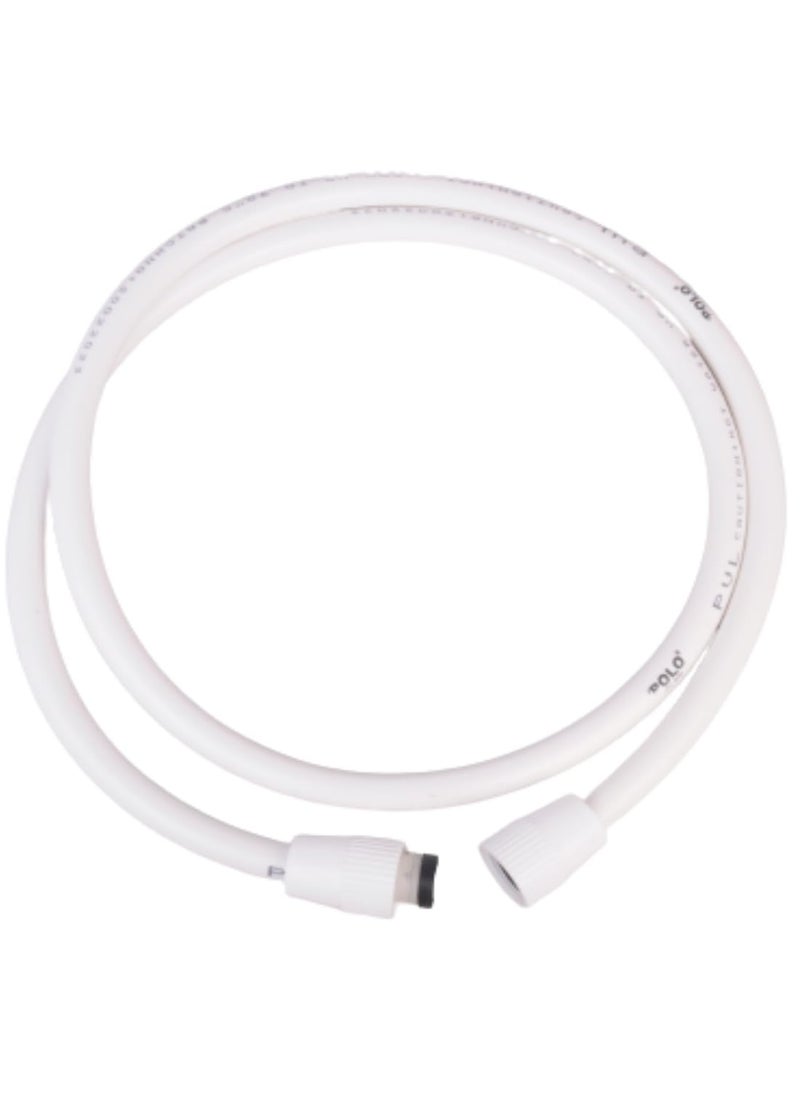 POLOSTAR POLOSTAR Shower Tube Hose Pipe 2 Meter Heavy Premium White Pvc Flexible Hose Pipe Bathroom Toilet UseHealth FaucetHand ShowerJet SprayWash BasinKitchen SinkFlush TankPack Of 1  - Image 3