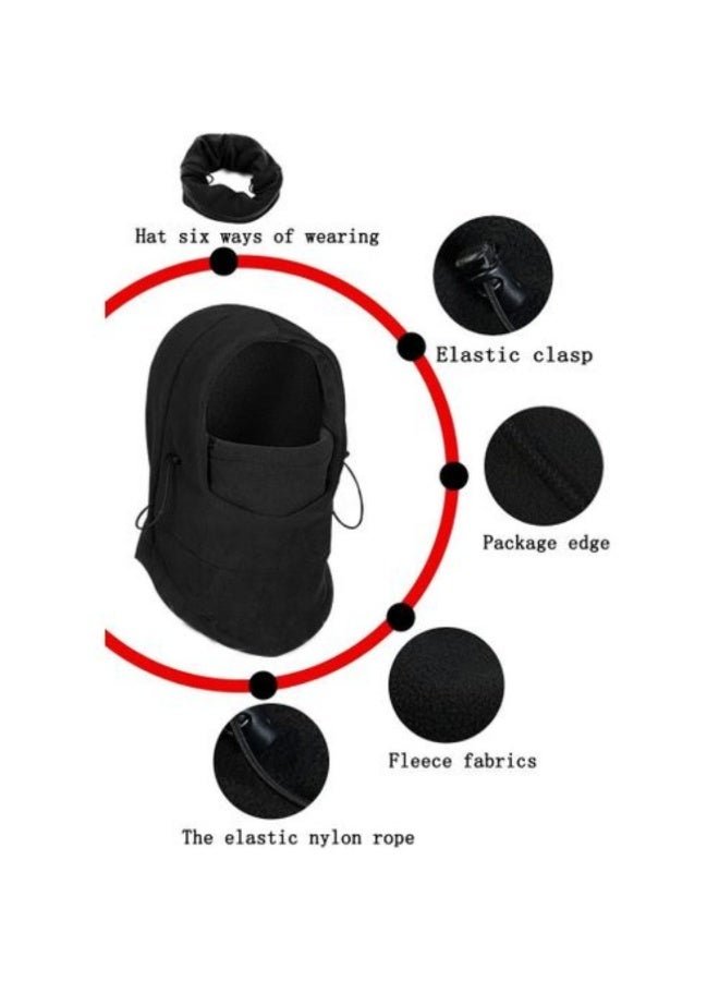 Full Face Mask Cap Neck Cover Winter Ski Hat, Outdoor Unisex Winter Fleece Hats Bicycle Ski Warm Wind Proof Face Mask Hood for Mens Women - Image 1
