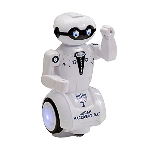 Rite Lite Maccabot 20 Chanukah Robot Great Hanukkah Gift for Kids Hanukkah Robot Toy Plays 3 Chanukah Songs - Image 1