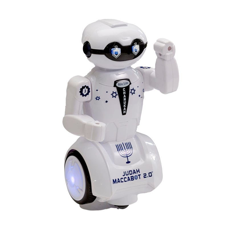 Rite Lite Maccabot 20 Chanukah Robot Great Hanukkah Gift for Kids Hanukkah Robot Toy Plays 3 Chanukah Songs - Image 3