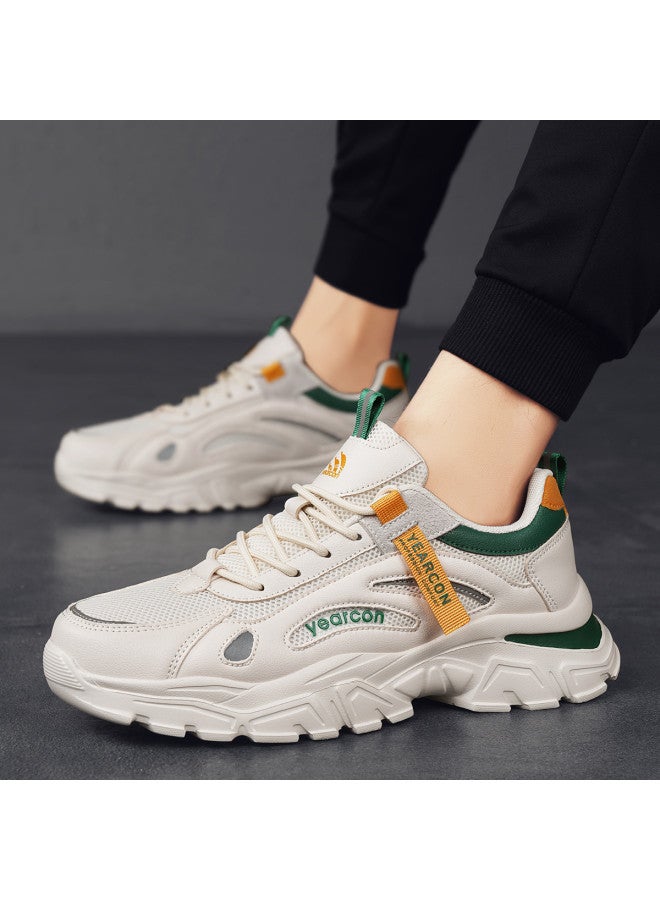 YEARCON Men's Mesh Shoes, Platform Dad Shoes, Casual Sports Shoes, Versatile Running Shoes, Lightweight - Image 3