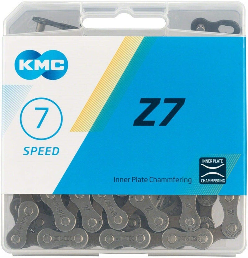 KMC, Z7, Chain, Speed: 6/7/8, 7.3mm, Links: 116, Grey - Image 3