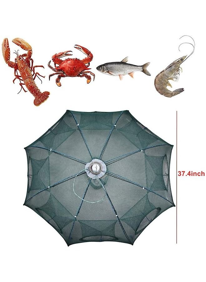 Fishing Net Trap Portable Folding Collapsible Crab Network Immersion Bait Shrimp Crayfish Cage Tiddler Trap Mesh Automatic 8 Holes--Green - pzsku/Z58AF2D87FD757353BCD2Z/45/_/1646213146/428cd62a-2172-4e3d-be6b-51a45c9a4f55