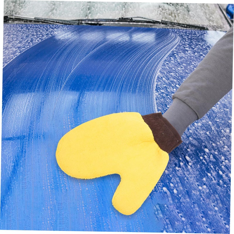 Dual Sided Car Washing Glove Mitt For Scratch Free Automotive And Household Cleaning Lightweight Easy To Carry - Image 5
