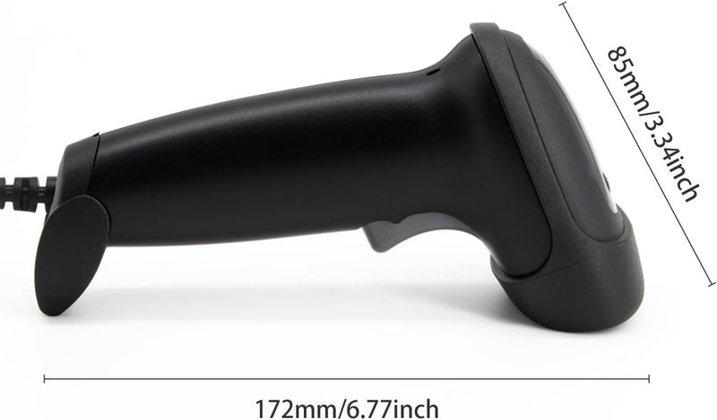 Handheld USB 2D 1D Barcode Scanner with CMOS Sensor - High Speed QR Code Reader Compatible with MacOS Linux Android - ABS PC Housing with 1.5 Meter Drop Resistance - Image 5