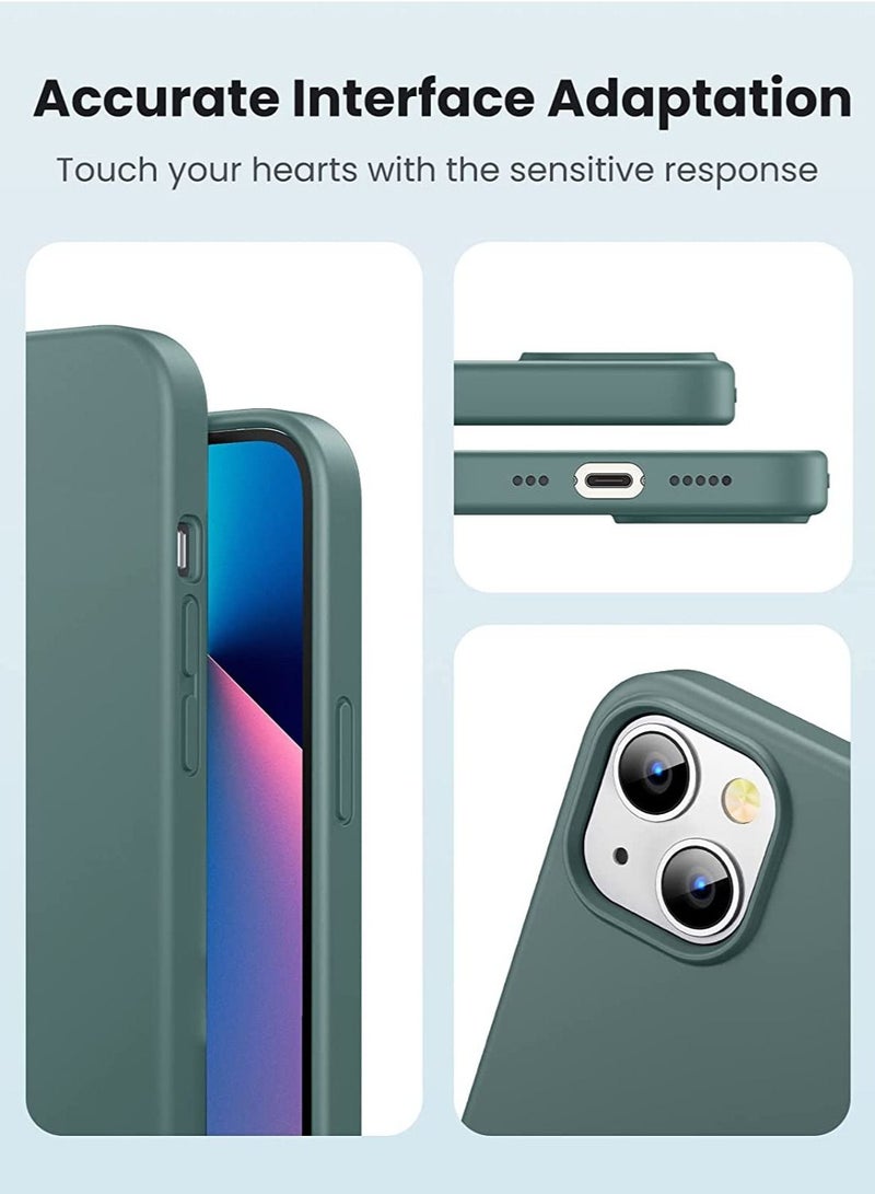 DUSALA iPhone 13 Case 6.1 inch Silicone Protective Case Soft Liquid Gel Rubber Cover Shockproof Bumper Anti-Scratch Anti-Fingerprint Anti-Drop Slim Thin Case Compatible with iPhone 13 - Image 5