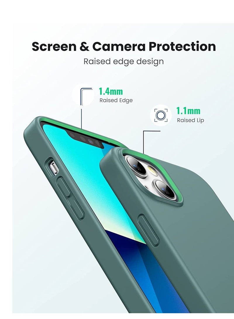 DUSALA iPhone 13 Case 6.1 inch Silicone Protective Case Soft Liquid Gel Rubber Cover Shockproof Bumper Anti-Scratch Anti-Fingerprint Anti-Drop Slim Thin Case Compatible with iPhone 13 - Image 2