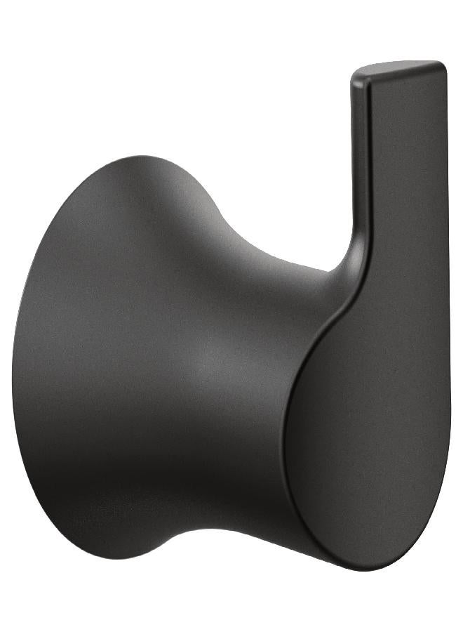 Moen Doux Matte Black Single Robe Hook, YB0203BL - Image 2
