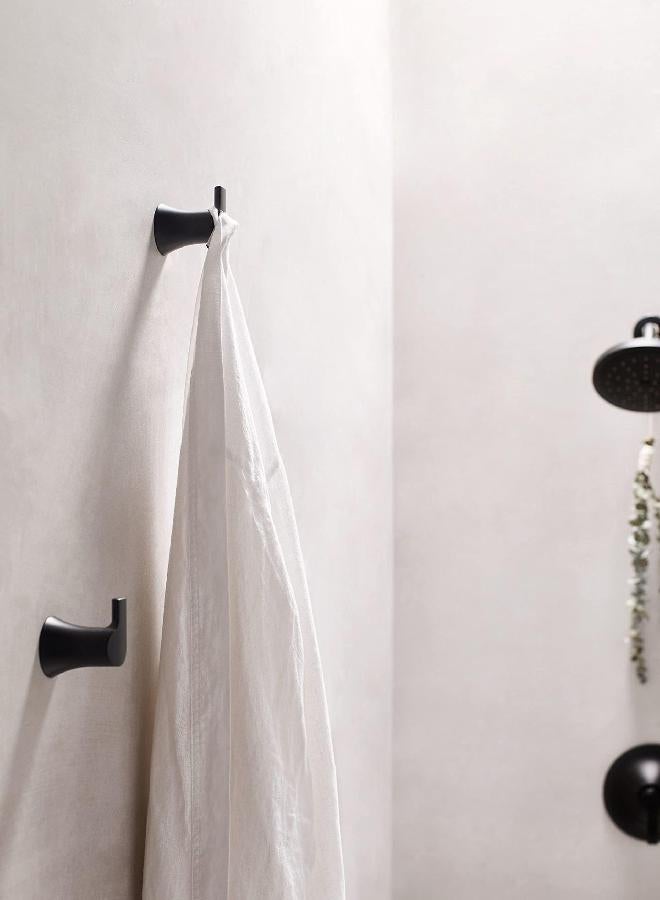 Moen Doux Matte Black Single Robe Hook, YB0203BL - Image 1