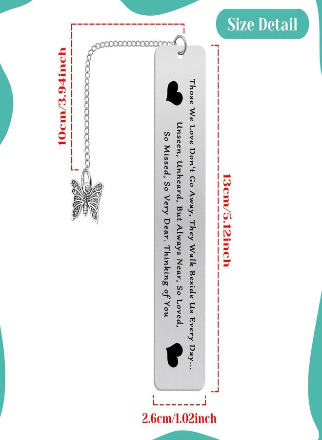 Baipilu Memorial Gift for Loss of Dad Mom Sympathy Gift in Memory of Husband Wife Inspirational Bookmark Loss of Grandpa Grandma Gift Condolence Gift for Friend Remembrance Bereavement Gift Memorial Bookmark - Image 2