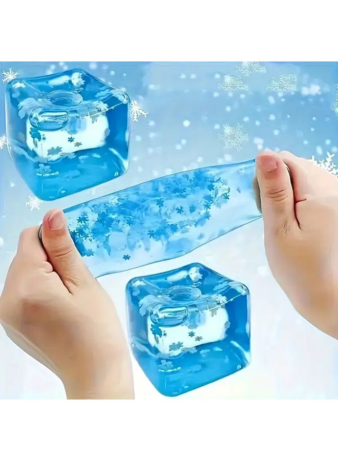 Mini Plus 2PCS Maltose Ice Cube Stress Relief Squeeze Toy Soft Durable Fidget Gadget Gift - Image 5