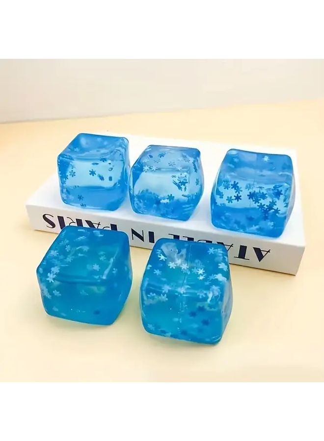 Mini Plus 2PCS Maltose Ice Cube Stress Relief Squeeze Toy Soft Durable Fidget Gadget Gift - Image 3