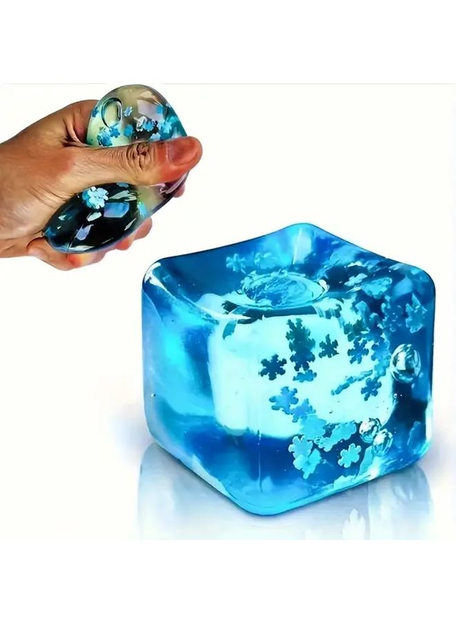 Mini Plus 2PCS Maltose Ice Cube Stress Relief Squeeze Toy Soft Durable Fidget Gadget Gift - Image 1