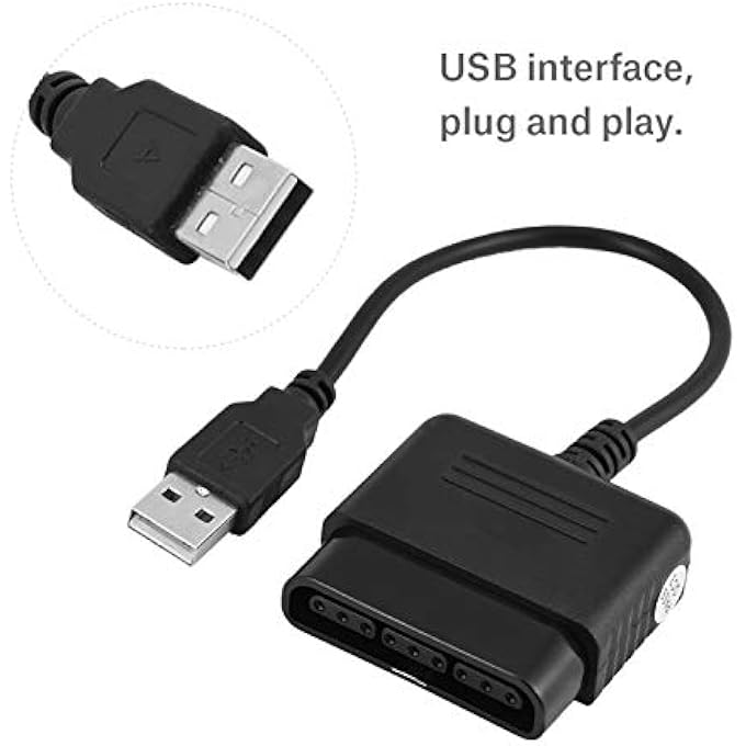 rayihni CONVERTER FOR PS1/2,PLAYSTATION1/2 CONTROLLER TO USB ADAPTER CONVERTER,USB INTERFACE,PLUG AND PLAY, FOR AND PC - Image 3