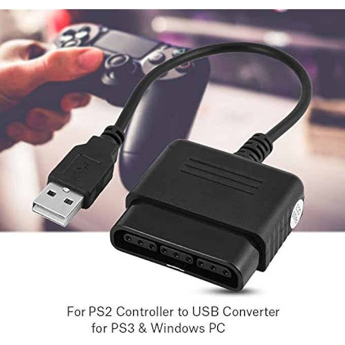rayihni CONVERTER FOR PS1/2,PLAYSTATION1/2 CONTROLLER TO USB ADAPTER CONVERTER,USB INTERFACE,PLUG AND PLAY, FOR AND PC - Image 2