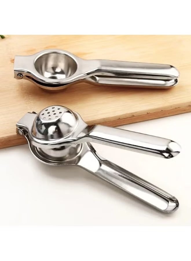Stainless Steel Lemon Squeezer, Manual Hand Press Citrus Juicer for Lemons and Limes, Durable & Easy to Clean - Image 3