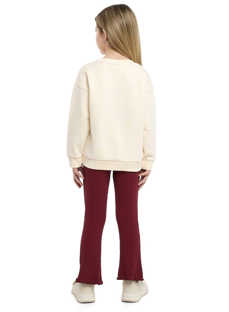 victor and jane Girls Besties &amp; Blooms Fleece – 2-Piece Set
